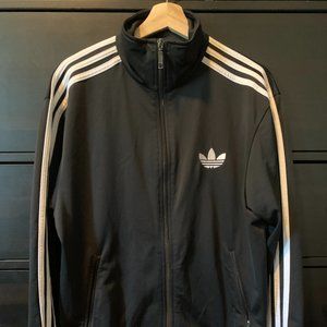 Adidas Trefoil Track Jacket. Black. Medium.
